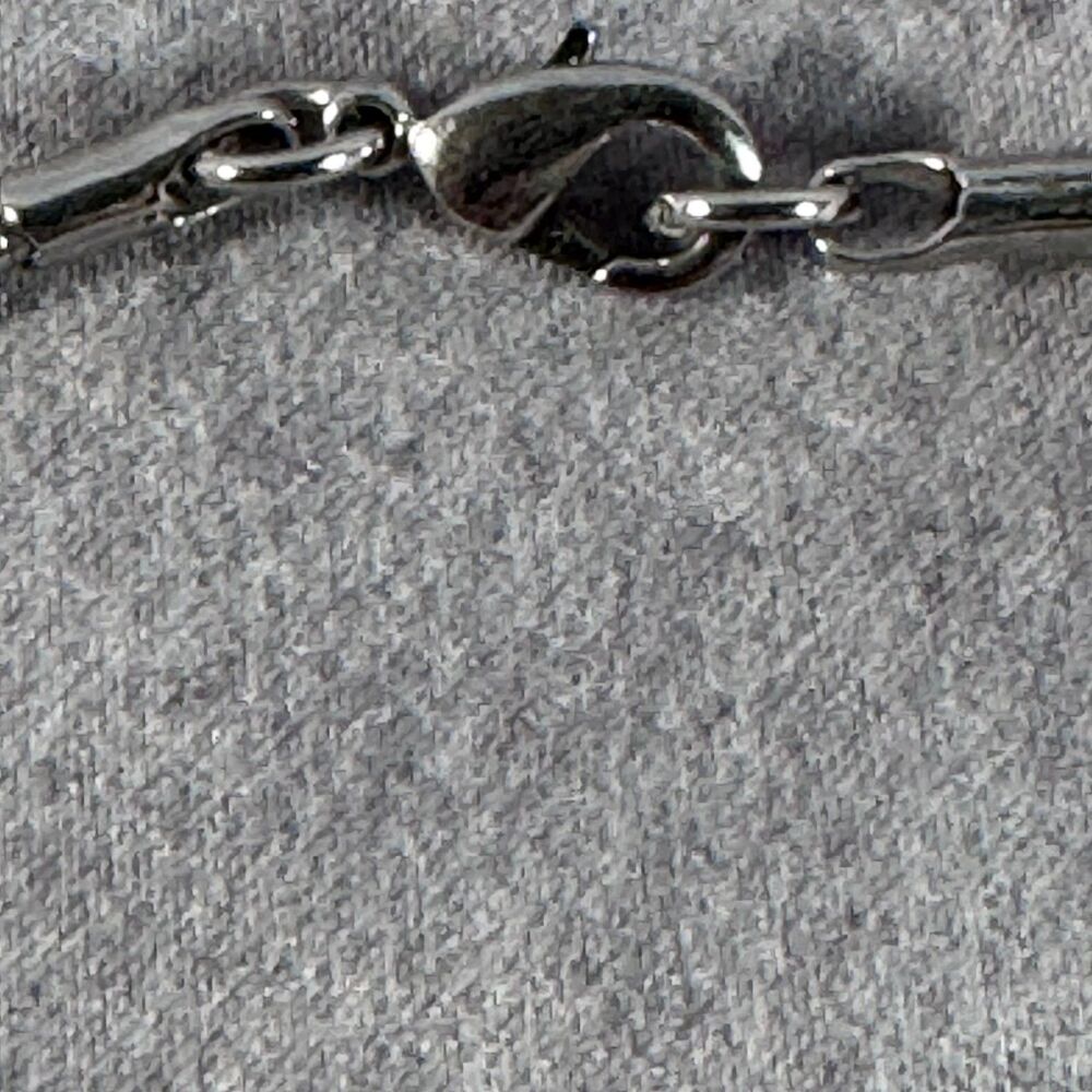 Vintage Modernist Silver Tone Tiered Grid Mesh Pendant Omega Collar Choker Neck - Picture 6 of 6